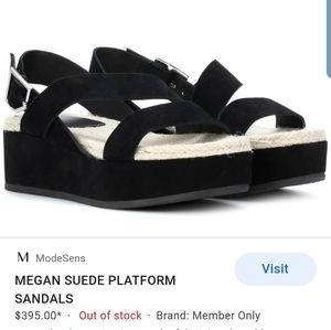 rag & bone suede leather platform sandals "NEW"